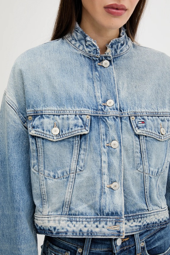 Tommy Jeans kurtka jeansowa DW0DW21195 niebieski