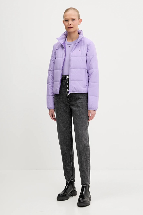 Tommy Jeans rövid kabát DW0DW20958 lila AW25