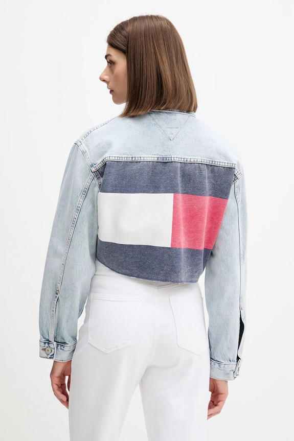 Ρούχα Τζιν μπουφάν Tommy Jeans DW0DW21063 μπλε