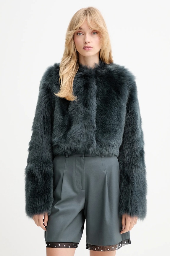 IRO rövid kabát nem bélelt szürke WP137REAL