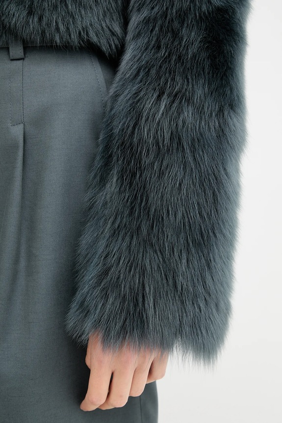 IRO rövid kabát WP137REAL szürke