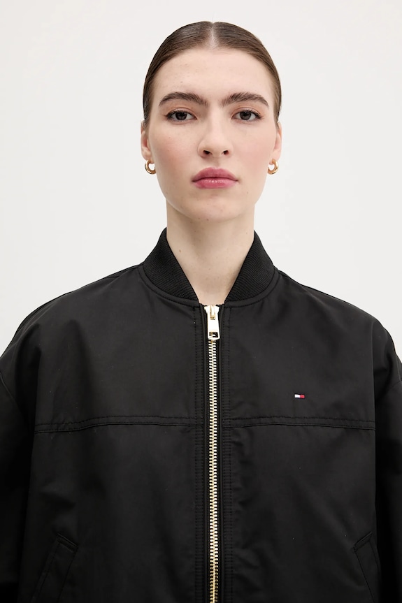 Bunda Tommy Hilfiger čierna WW0WW45619