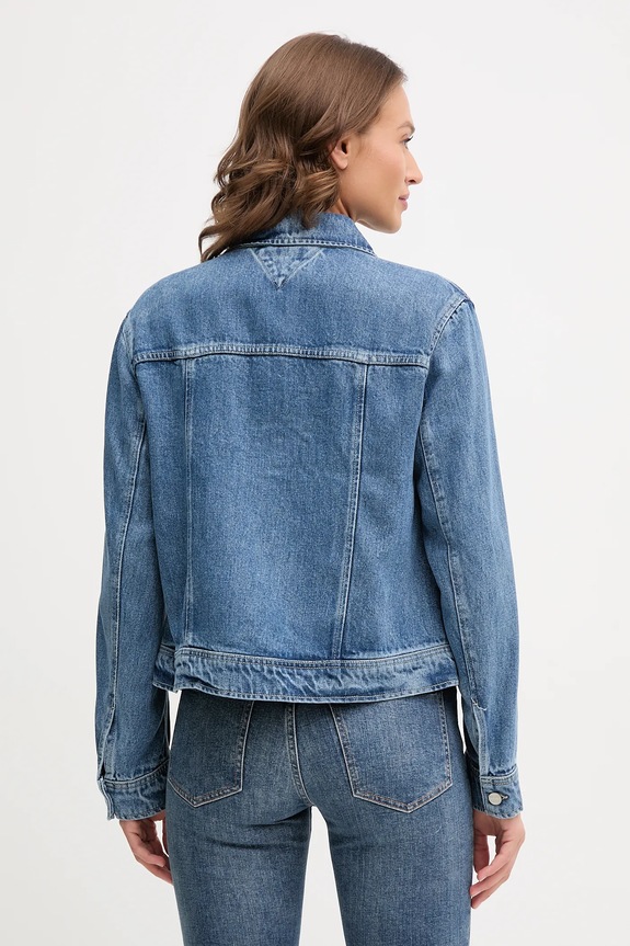 Odzież Tommy Hilfiger kurtka jeansowa WW0WW46485 niebieski