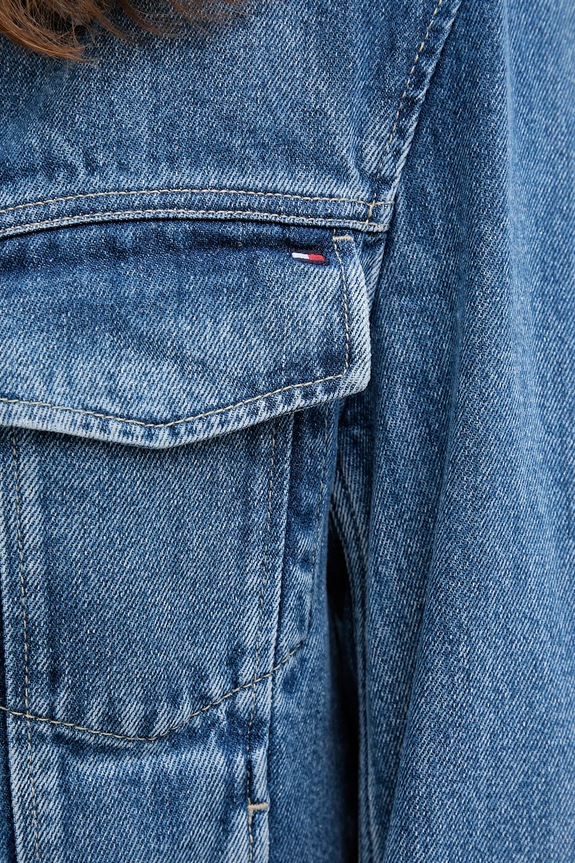 Tommy Hilfiger kurtka jeansowa niebieski WW0WW46485