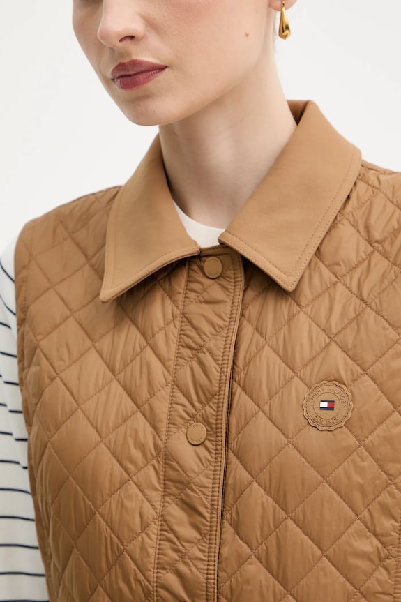 Tommy Hilfiger vestă WW0WW45638 maro