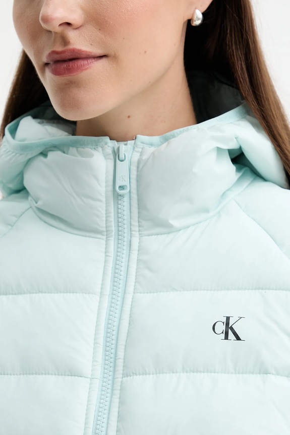 Μπουφάν Calvin Klein Jeans LV047C510G τιρκουάζ