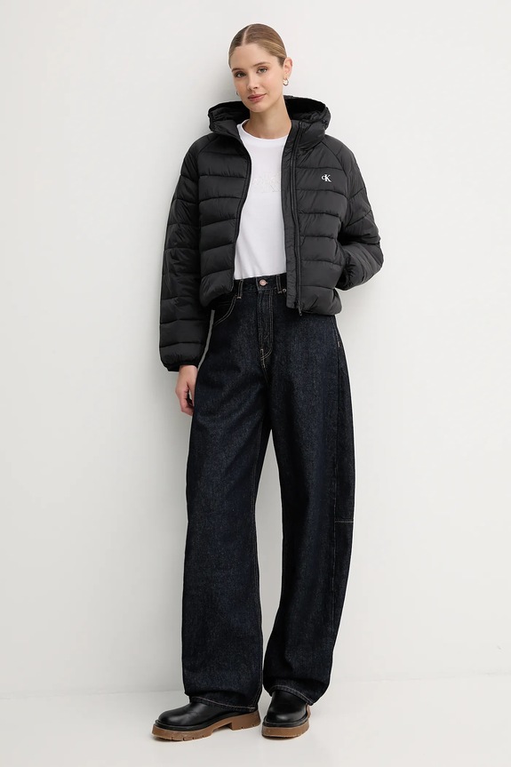 Μπουφάν Calvin Klein Jeans LV047C510G μαύρο SS26
