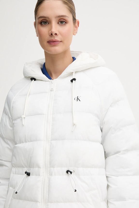 Calvin Klein Jeans rövid kabát fehér LV047C523G