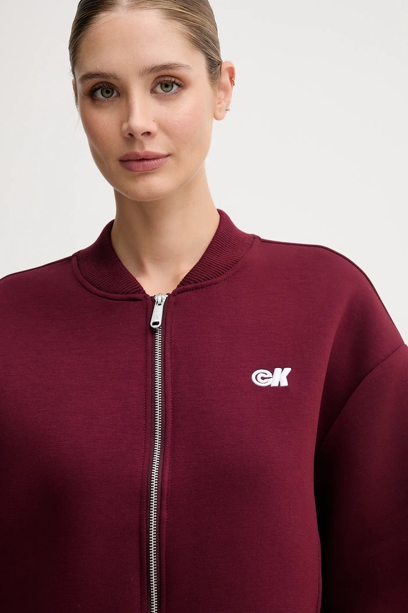 Mikina Calvin Klein Jeans burgundské LV047C524G