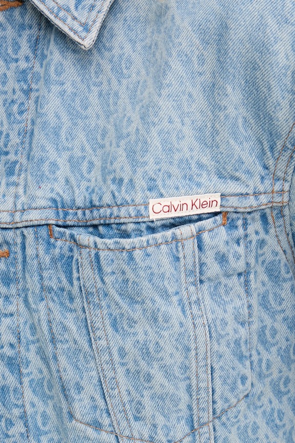 Τζιν μπουφάν Calvin Klein Jeans LV047C782G μπλε