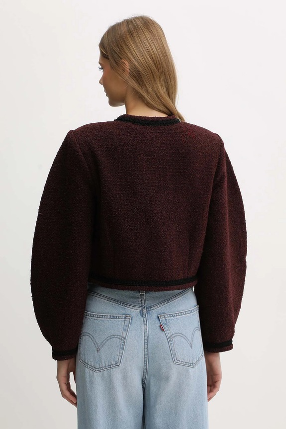 Oblačila Suknjič z dodatkom volne Gestuz 10910608 bordo