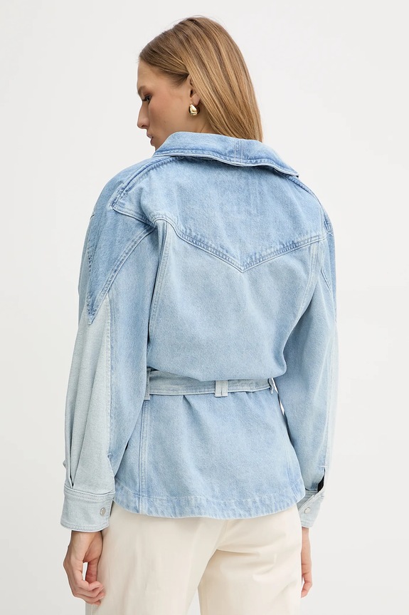 Oblečenie Rifľová bunda BOSS Orange C_DNM JACKET PANELED 50554678 modrá