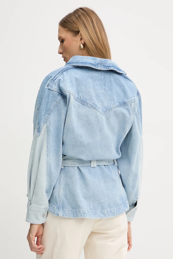 Oblečenie Rifľová bunda BOSS Orange C_DNM JACKET PANELED 50554678 modrá