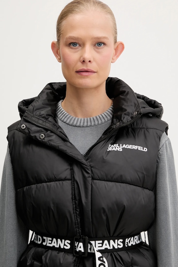 Karl Lagerfeld Jeans bezrękawnik czarny A3W15025