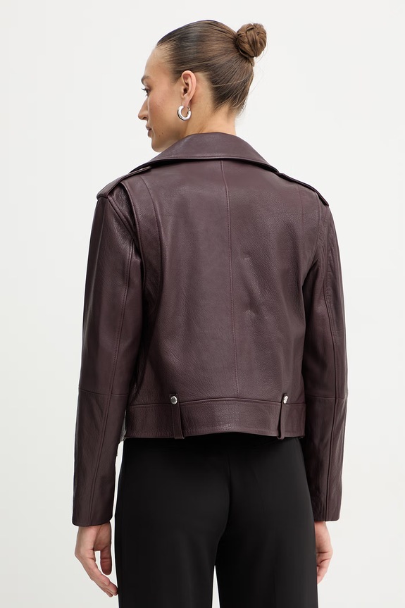 Ρούχα Δερμάτινo jacket BOSS Orange C Sandy 50541769 μωβ