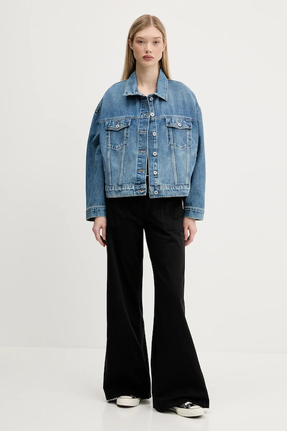 Rifľová bunda Hugo Blue Lou_B 50541559 modrá AW25