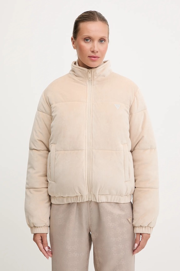 Μπουφάν Guess COUTURE μπεζ V4BL03.K0232