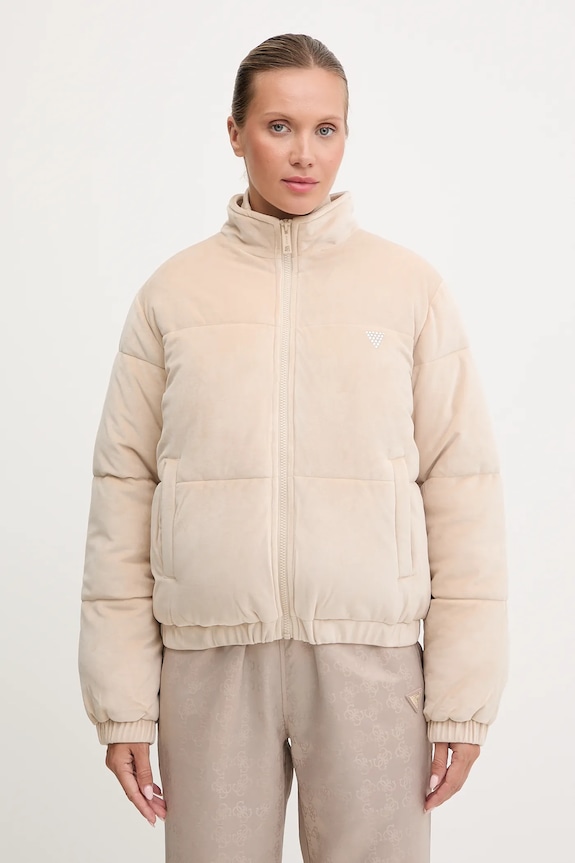 Jakna Guess COUTURE bež V4BL03.K0232