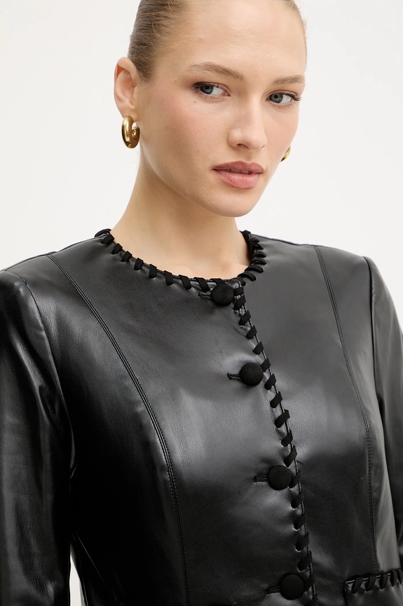 Μπουφάν Guess LEONTINE μαύρο W5YL09.WF8P0