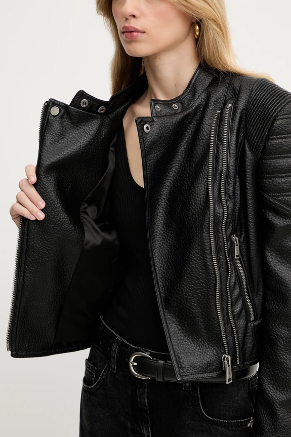 Δερμάτινο μπουφάν Guess JEANNINE W5YL19.WHDS0