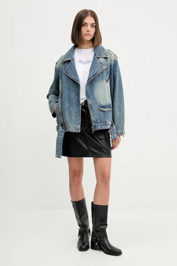 Τζιν μπουφάν Guess Originals W5YN70.D4XYZ μπλε AW25