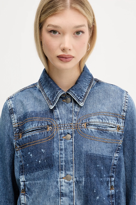 Guess Originals giacca di jeans HARRINGTON blu W5YN69.D5R01