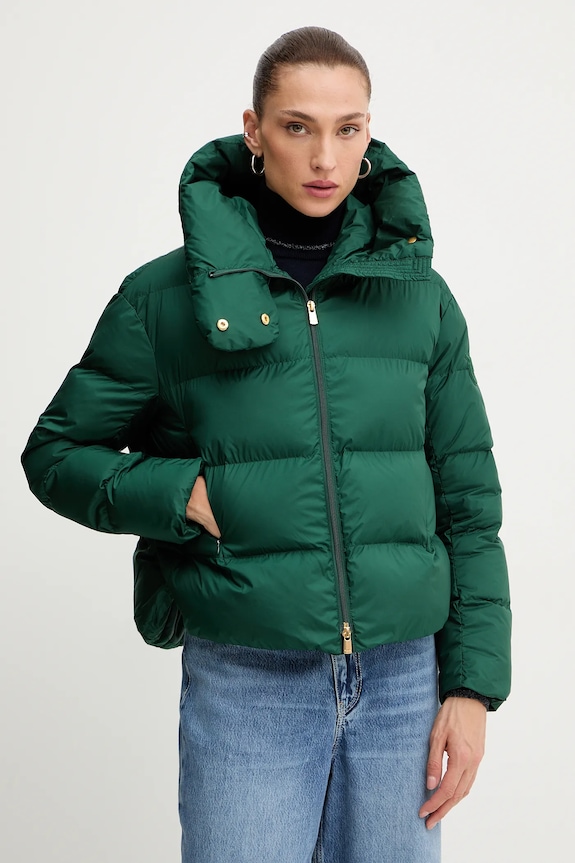 Bunda Pinko s kapucí zelená 101602.A2P6