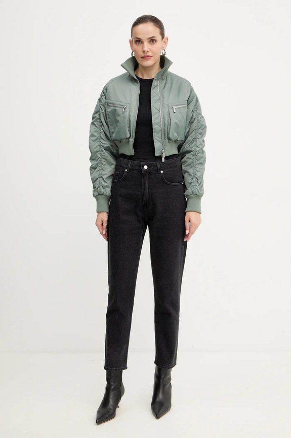 Pinko geacă bomber 105339.A2OI verde AW25
