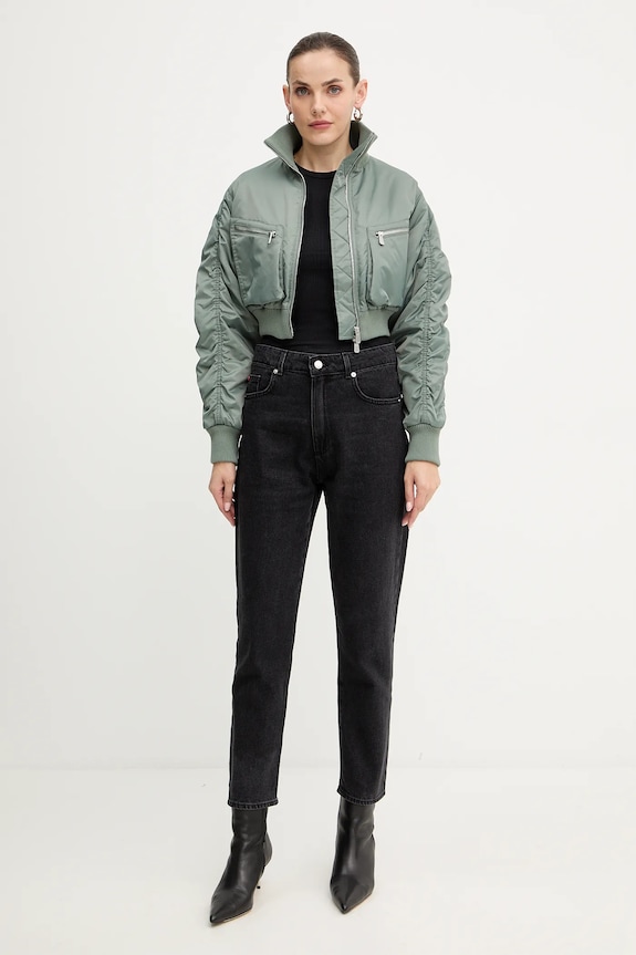 Pinko geacă bomber 105339.A2OI verde AW25
