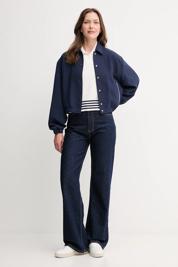 Bunda United Colors of Benetton 20A6DN085 tmavomodrá AW25