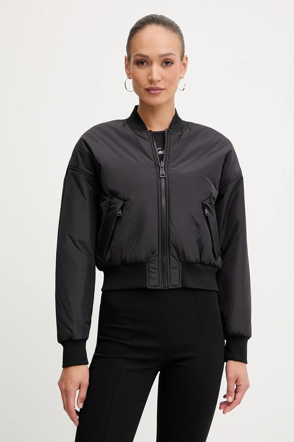 Odzież Versace Jeans Couture kurtka bomber dwustronna 79HASDP9.CQSP0 czarny