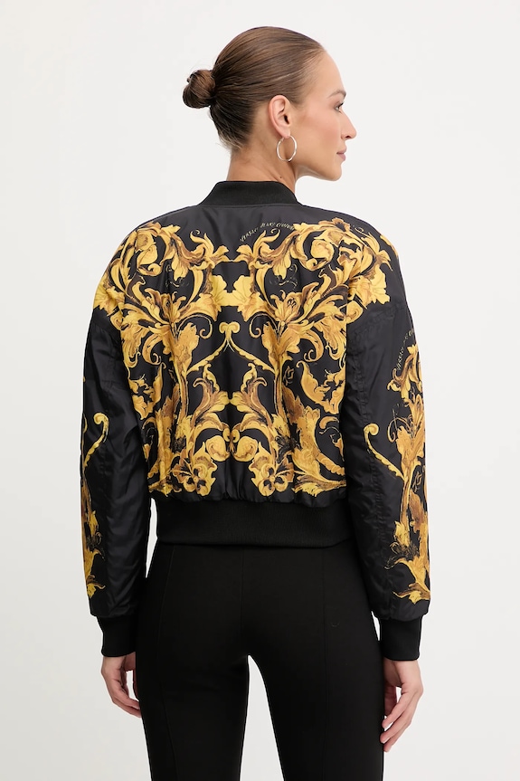 Versace Jeans Couture kurtka bomber dwustronna 79HASDP9.CQSP0 czarny
