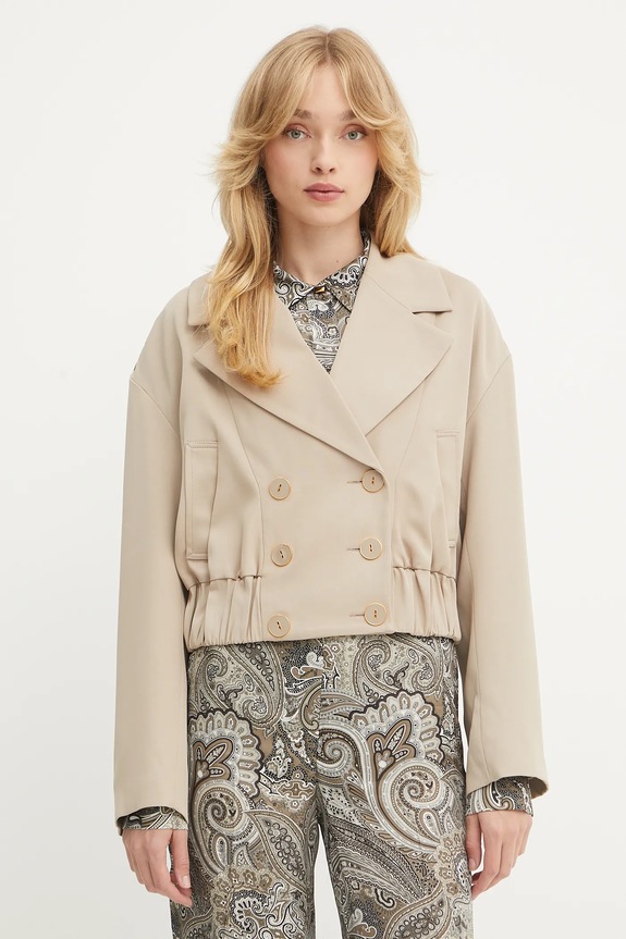 Куртка с примесью шерсти Marciano by Guess NINA с подкладкой бежевый 5YGL04.7340A