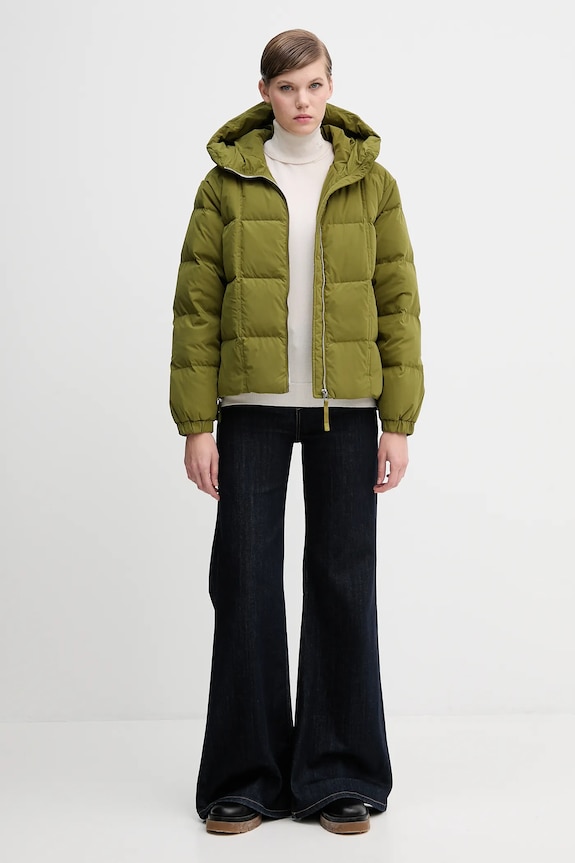 United Colors of Benetton geacă de puf 22T6DN086 verde AW25