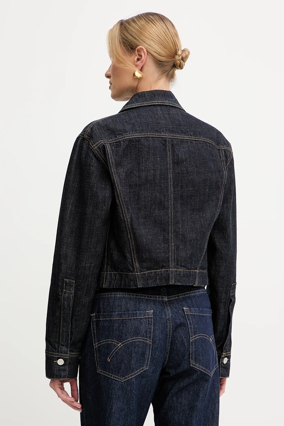 Ρούχα Τζιν μπουφάν Victoria Beckham 1325DJK006577A σκούρο μπλε