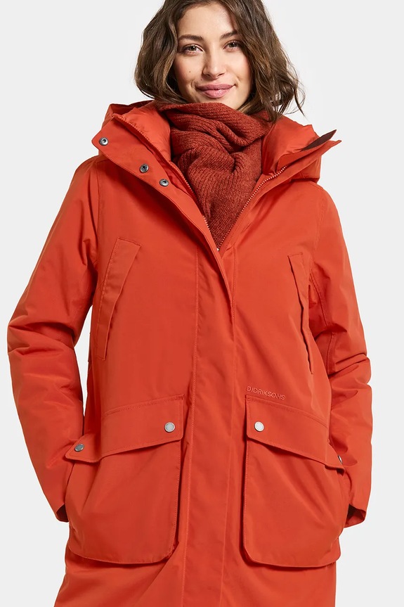 Αδιάβροχο μπουφάν Didriksons MELODY 505851 πορτοκαλί