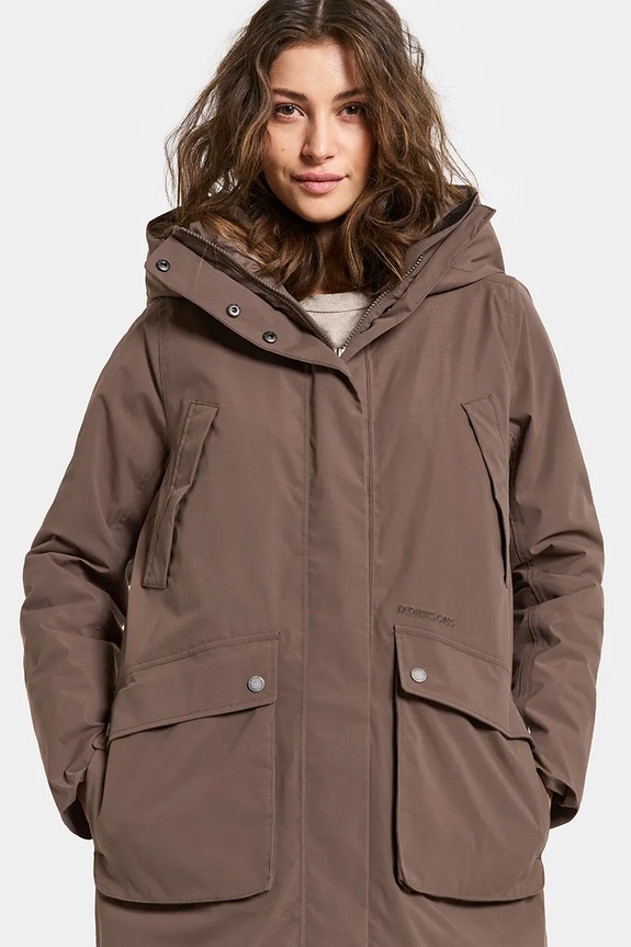 Αδιάβροχο μπουφάν Didriksons MELODY 505851 καφέ