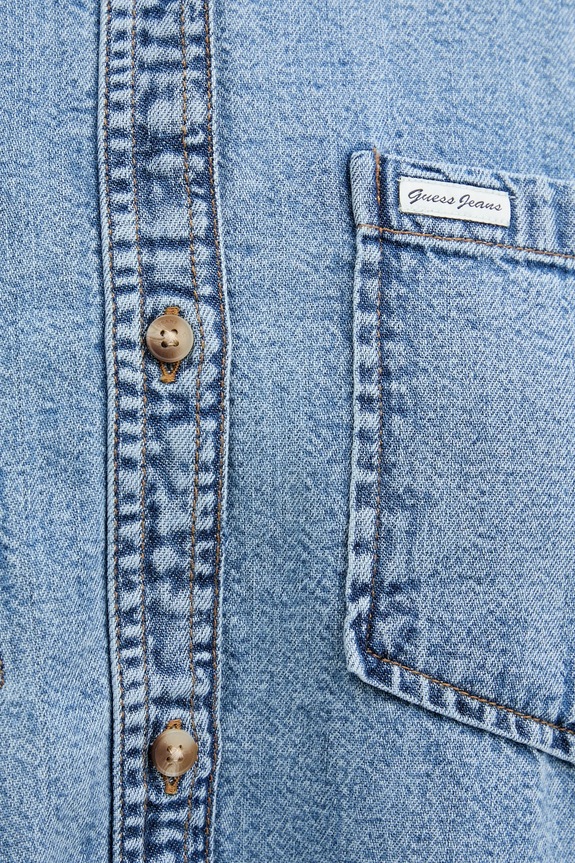 Guess Jeans cămașă jeans W5YH0D.D5M86 albastru