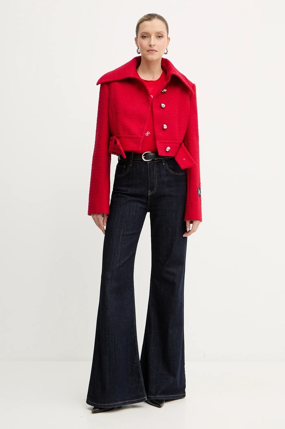 Patou giacca con lana JA0600223 rosso AW25