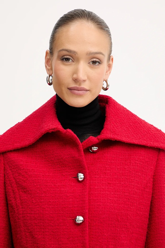 Patou cappotto con lana rosso JA0630223