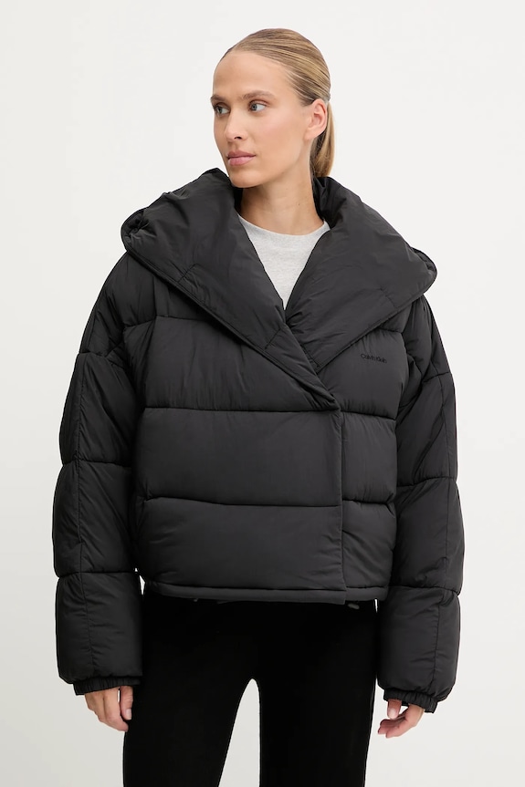 Bunda Calvin Klein Performance zateplené čierna LVGWF5O514
