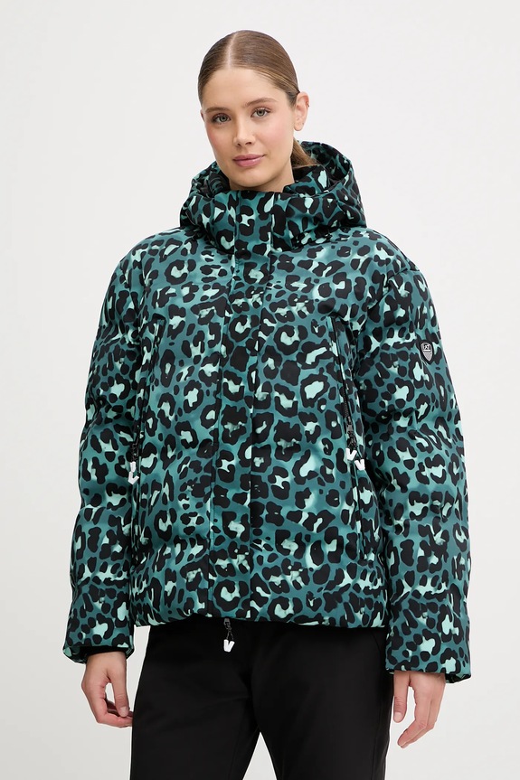 Smučarska jakna EA7 Emporio Armani Prijazno od planeta turkizna AF13889.7W000394