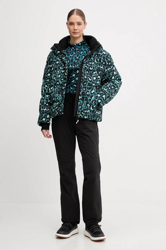 Smučarska jakna EA7 Emporio Armani AF13889.7W000394 turkizna AW25