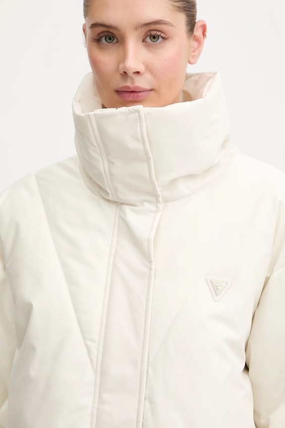 Μπουφάν Guess STEFY μπεζ V5BL13.WHHZ2