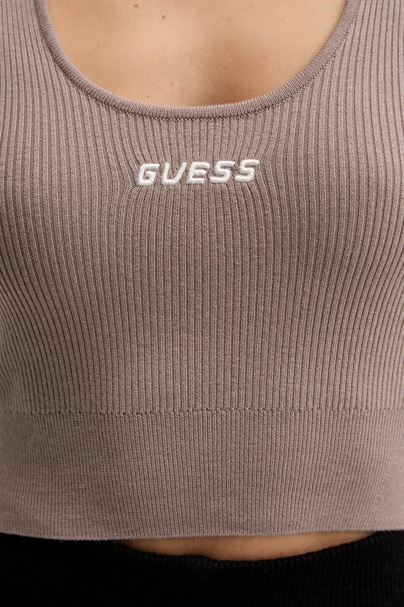 Guess top gyapjúkeverékből FLAMINIA V5BP05.Z3JD2 bézs