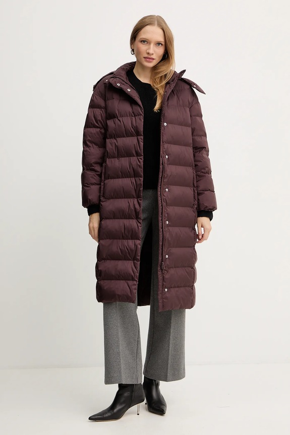 MM by Max Mara kurtka CARIOCA 2526496018600 bordowy AW25