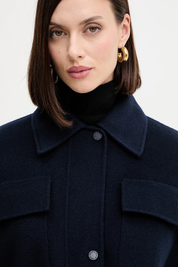 Weekend Max Mara vestă de lână ELEGIA bleumarin 2525276021600