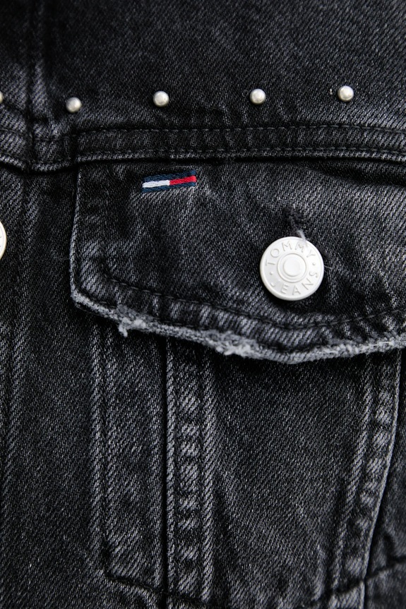 Džínová bunda Tommy Jeans DW0DW21547 černá