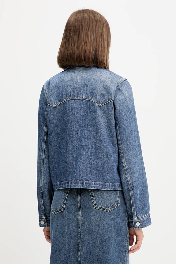 Oblečenie Rifľová bunda Tommy Jeans DW0DW21553 tmavomodrá