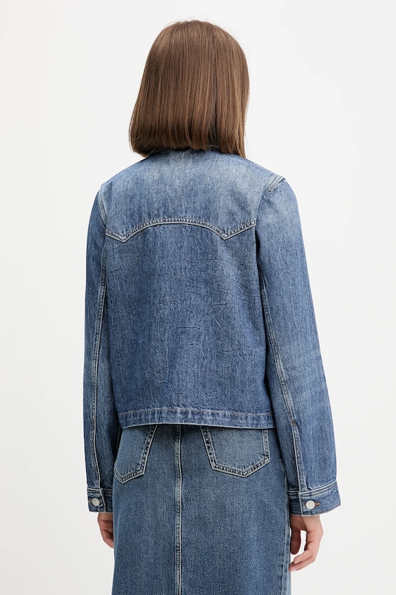 Oblečenie Rifľová bunda Tommy Jeans DW0DW21553 tmavomodrá